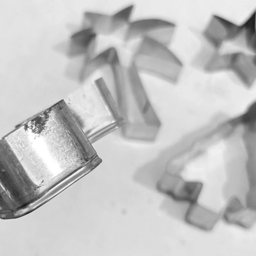 Vintage Aluminum Holiday Cookie‎ Cutters 10pc Great Condition Old Time Christmas